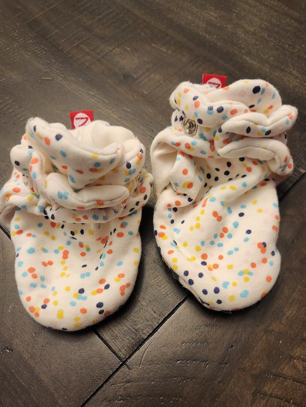 Zutano Confetti 12M Baby Booties